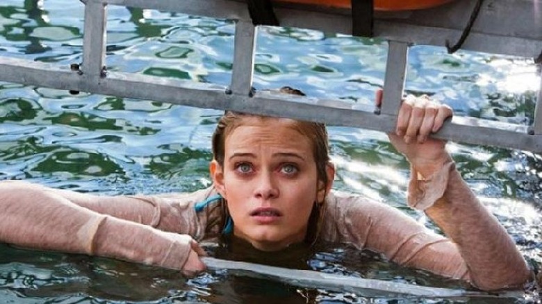 Woman in the lake