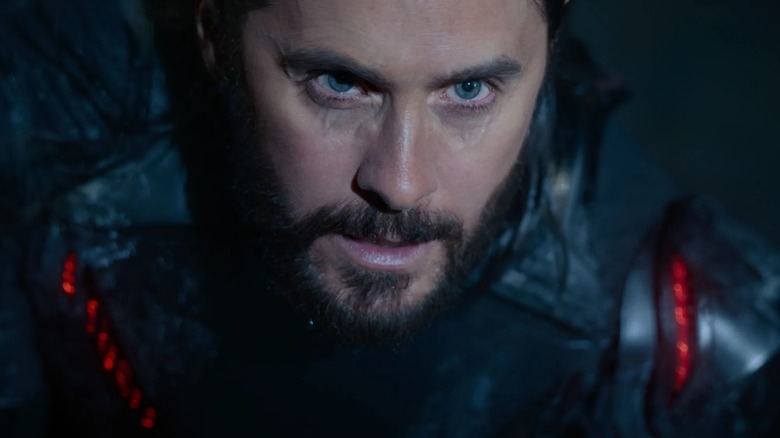 Ares (Jared Leto) rides his cycle with grim purpose in TRON: Ares