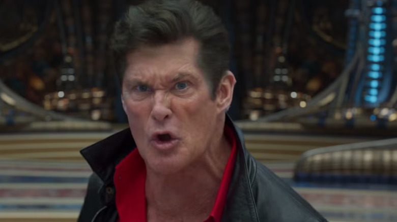 David Hasselhoff as Ego yells in Guardians of the Galaxy Vol. 2