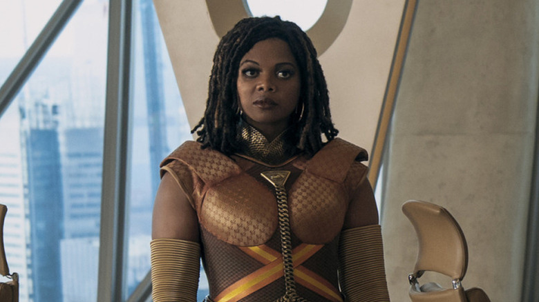Sister Sage (Susan Heyward) stands warily in The Boys