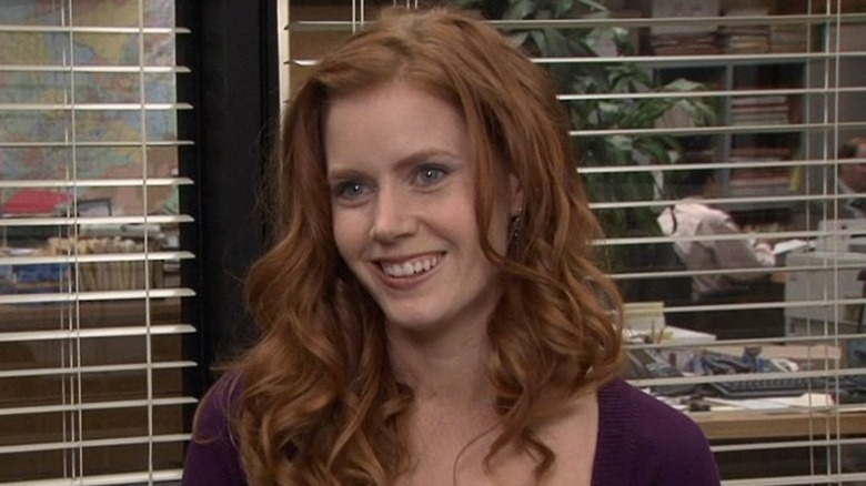 Amy Adams as Katy, smiling on The Office