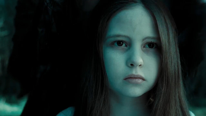 Samara (Bonnie Morgan) in the woods in Rings