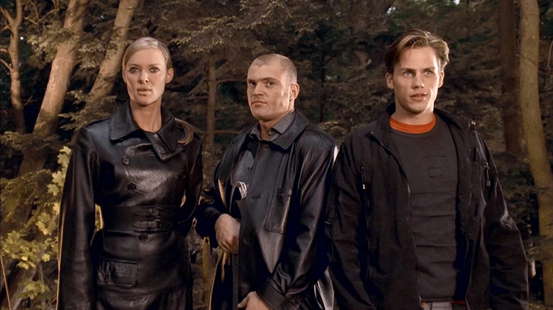 Dylan Bierk as Sonya, Alexander Pervakov as Yuri, and Forbes March as Jesse in Mutant X