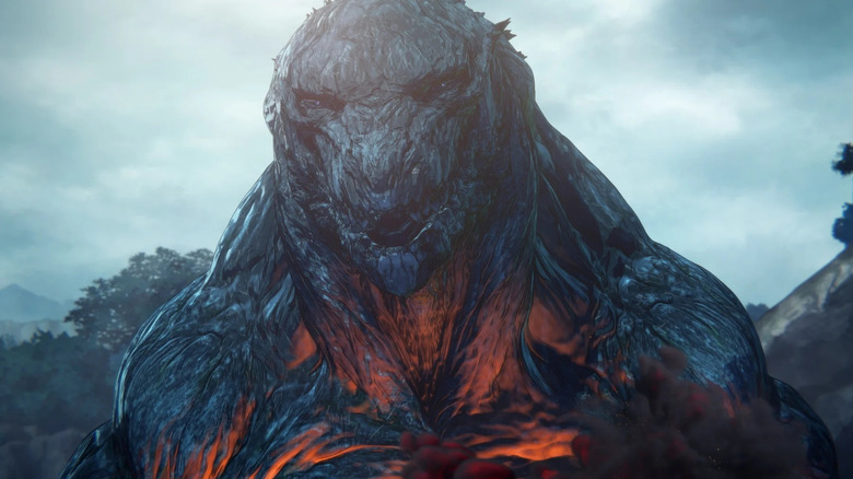 Godzilla looks on in Godzilla: Monster Planet