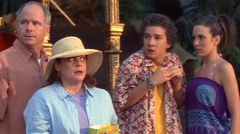 Even Stevens Movie: Steve, Eileen, Louis, and Ren Stevens looking scared