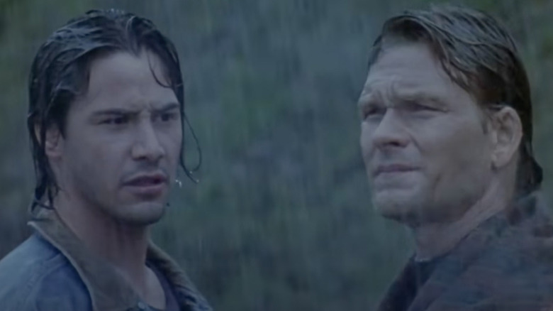 Johnny and Bodhi in the rain
