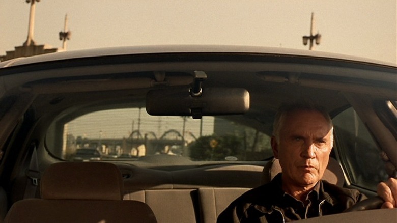 Terrence Stamp driving