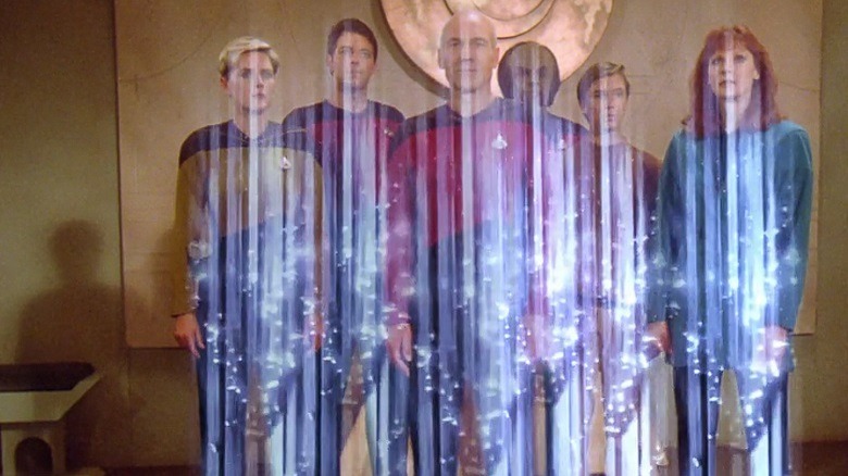 The Enterprise crew beams up