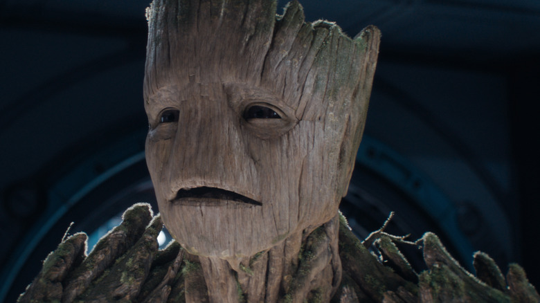 Groot looking to the left