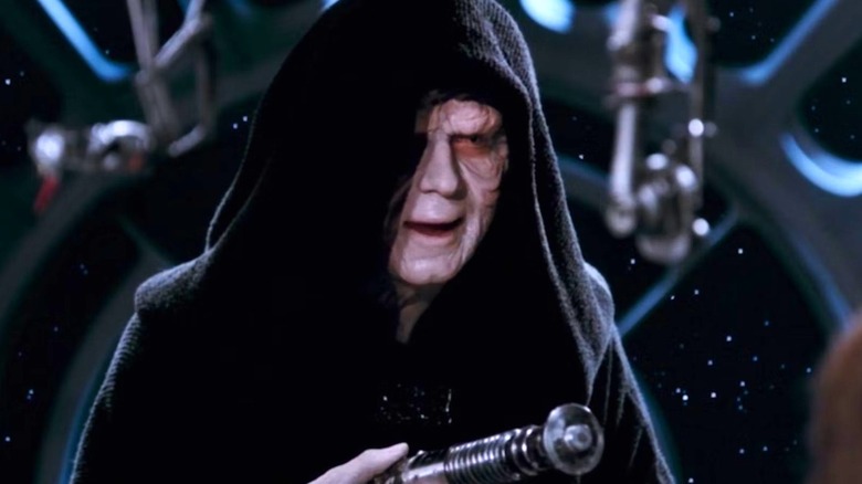 Emperor Sheev Palpatine lightsaber throne room