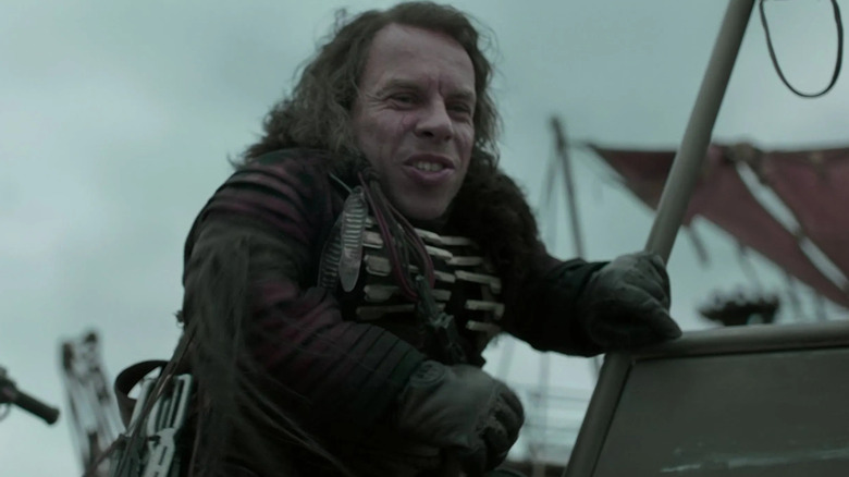 Warwick Davis as Weazel, now with nobler purpose in Enfys Nest's gang in Solo: A Star Wars Story