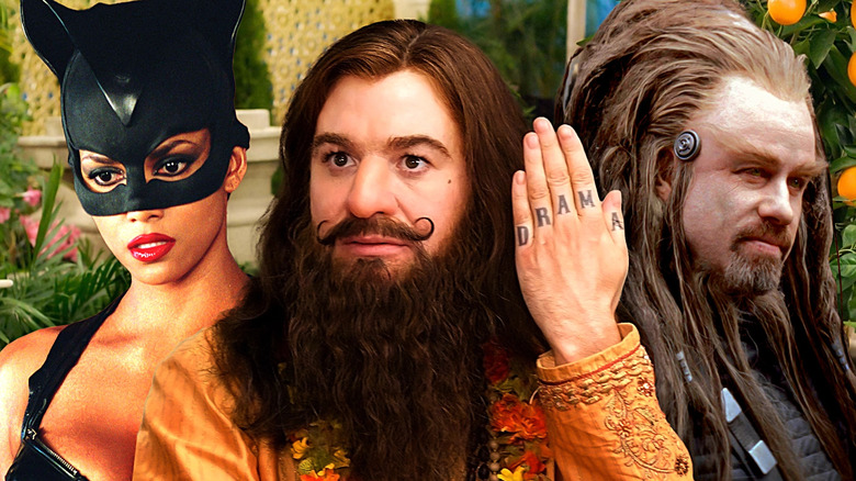 Patience Phillips (Halle Berry) in Catwoman; Pitka (Mike Myers) in The Love Guru; Terl (John Travolta) in Battlefield Earth