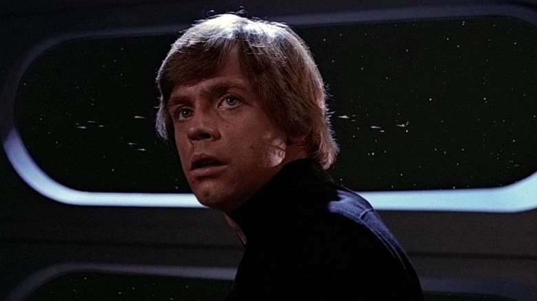 Mark Hamill's Luke Skywalker looking up in Star Wars: Return of the Jedi