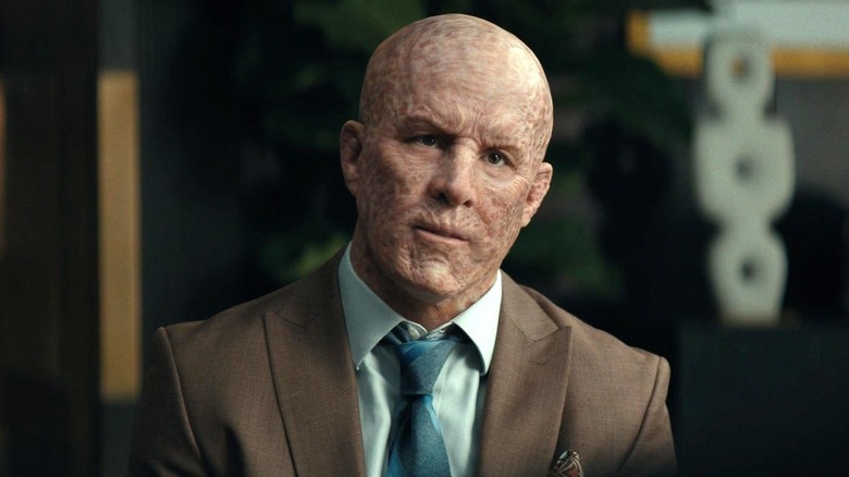Ryan Reynolds' Wade Wilson wearing a suit and tie in Deadpool & Wolverine