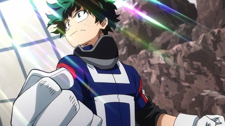 Deku fighting My Hero Academia