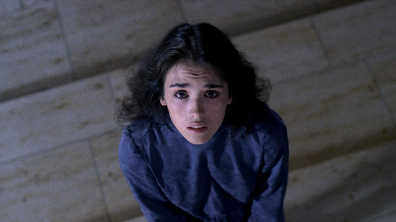 Isabelle Adjani looking up