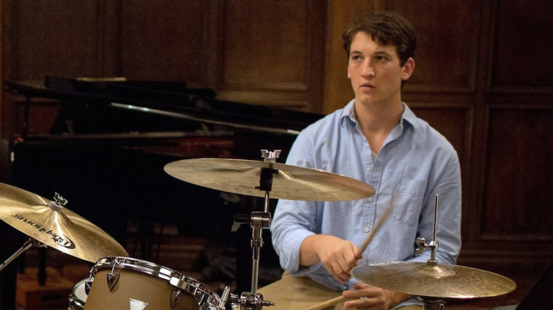 Miles Teller drumming