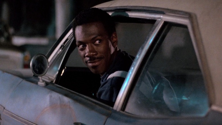 Eddie Murphy as Axel, up to no good in Beverly Hills Cop
