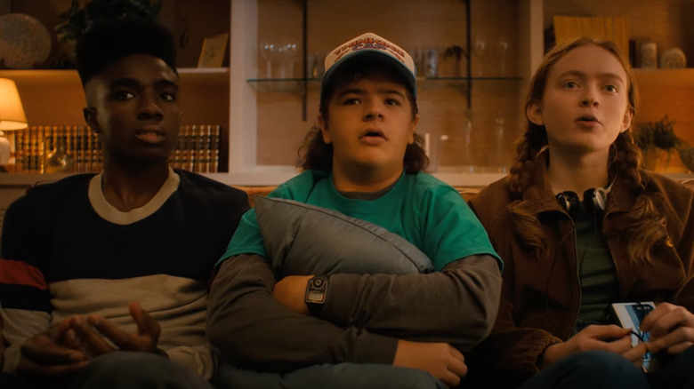 Lucas, Dustin, and Max on a couch