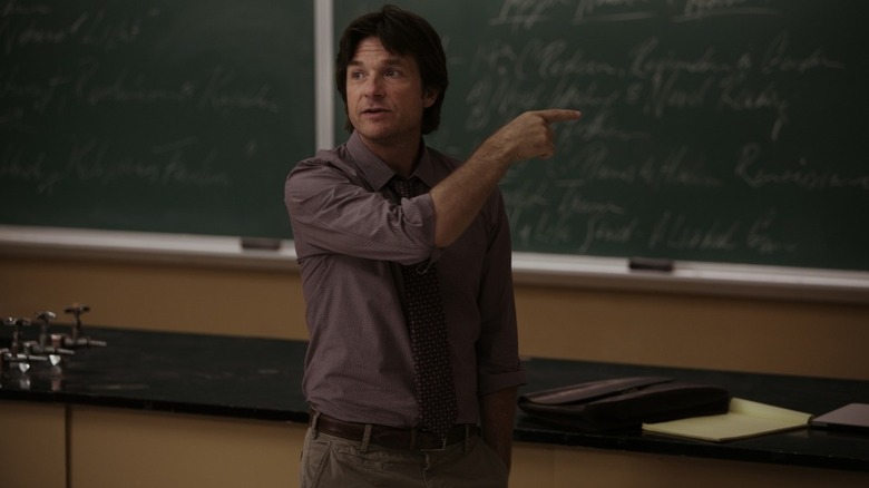 Jason Bateman as Baxter, trying to teach in The Family Fang