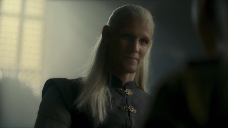 Daemon (Matt Smith) smiling in House of the Dragon