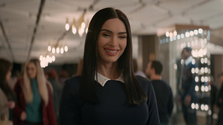 Megan Fox's Alice smiling in Subservience