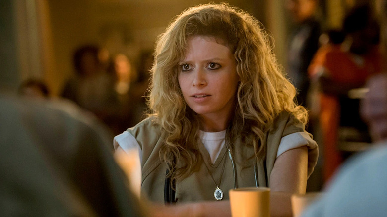 Nicky Nichols looking incredulous in Orange Is The New Black