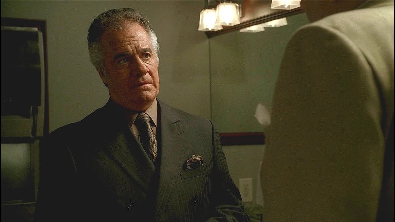 Paulie Walnuts worried in bathroom