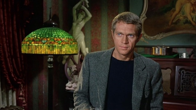 Steve McQueen as the Kid, on a poker break in The Cincinnati Kid