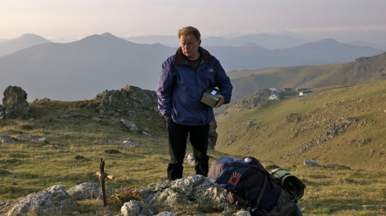Tom Avery (Martin Sheen) hikes a mountain in The Way