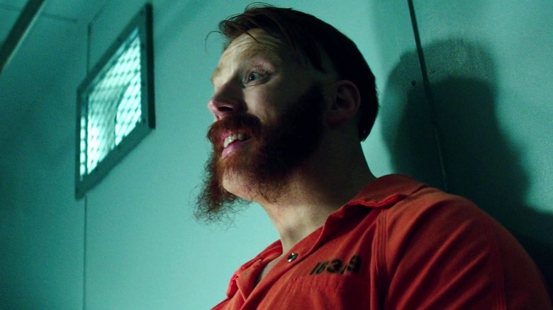 Sheamus' Rocksteady smiling in Teenage Mutant Ninja Turtles: Out of the Shadows