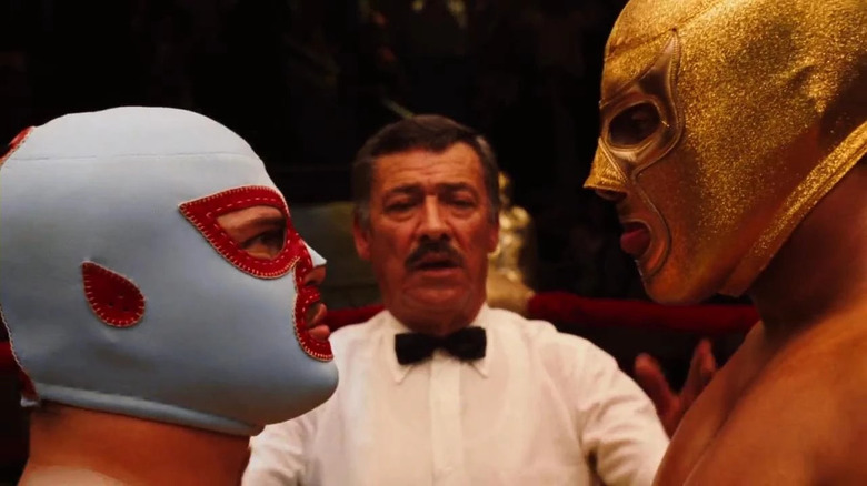 Ignacio (Jack Black) faces his foe in Nacho Libre