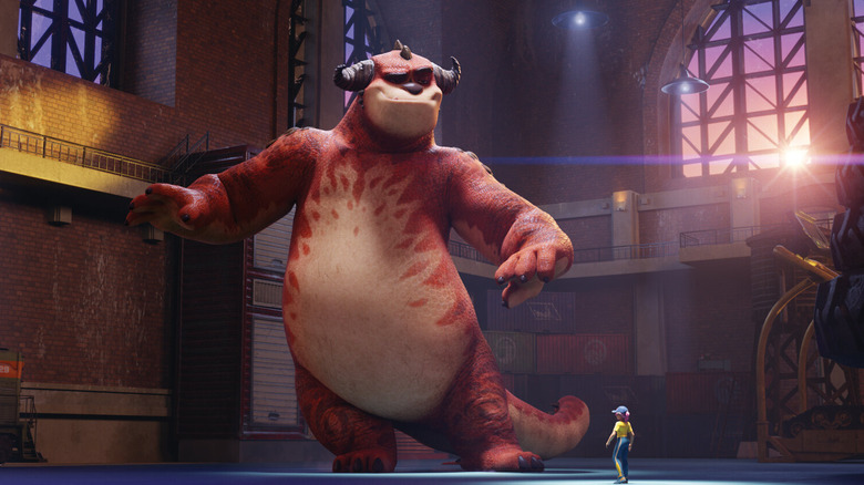 Rayburn Jr. (Will Arnett) trains in Rumble