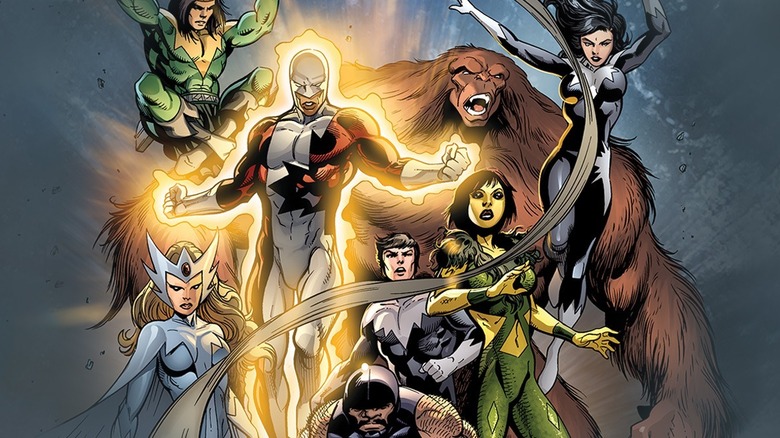 Alpha Flight pulling a superhero pose and getting ready for action