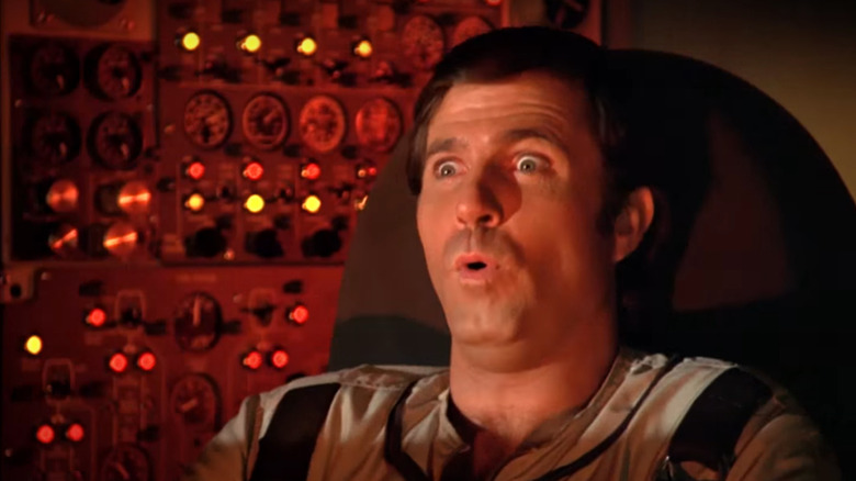 Gil Gerard makes a goofy face as Buck Rogers