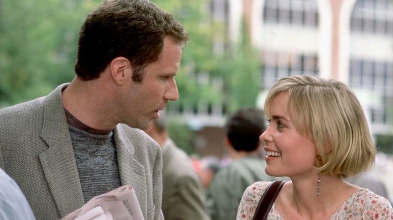 Will Ferrell as Hobie stares at Radha Mitchell as Melinda in Melinda and Melinda