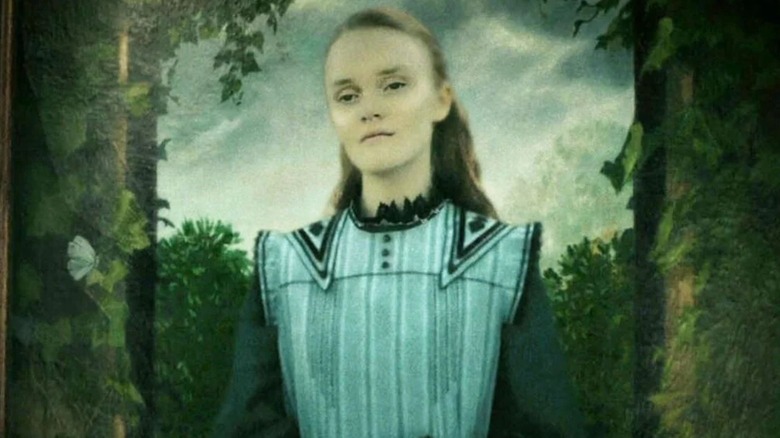 Hebe Beardsall as Ariana Dumbledore in a portrait in Harry Potter and the Deathly Hallows - Part 2