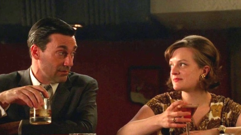 Don and Peggy drink together