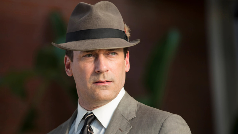 Don Draper wearing hat, Mad Men