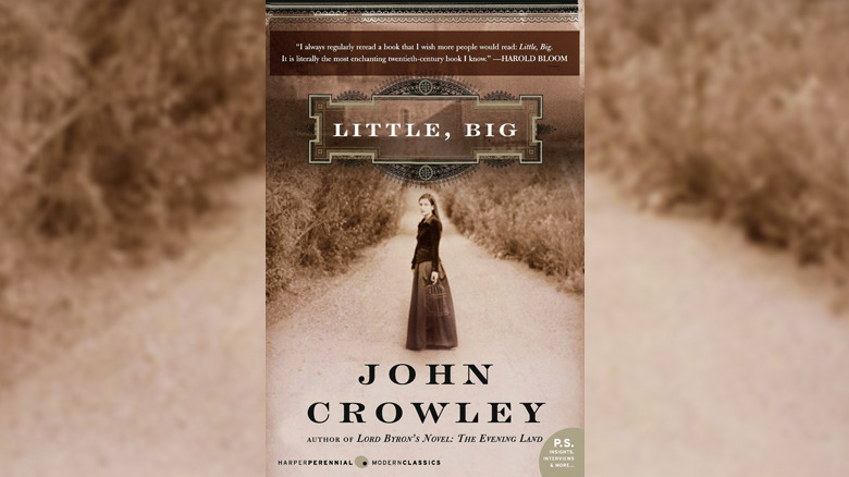 Little Big sepia photograph of young woman with birdcage