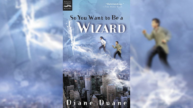 So You Want to Be a Wizard nita and kit run through sky