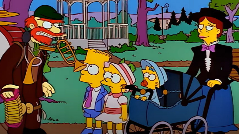 Groundskeeper Willie, Bart, Lisa, & Shary Bobbins