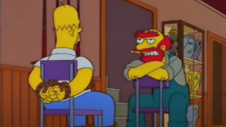 Groundskeeper Willie deprogramming Homer