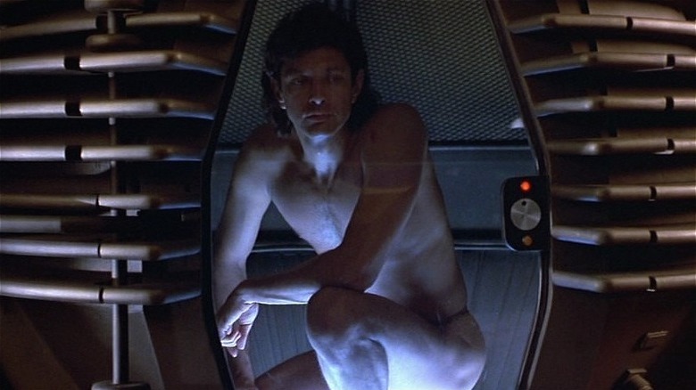 Jeff Goldblum emerges from pod