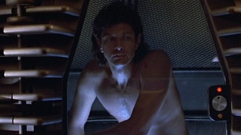 Jeff Goldblum emerges from pod