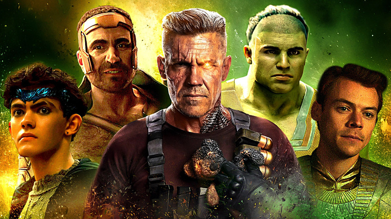 Joe Locke as WIccan from Agatha All Along, Brett Goldstein as Hercules in Thor: Love & Thunder, Josh Brolin as Cable in Deadpool 2, Wil Deusner as Skaar in She-Hulk: Attorney At Law, and Harry Styles as Starfox in Eternals