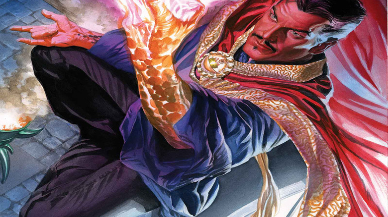 Doctor Strange casting an arcane spell in the comics