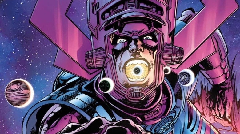 Galactus prepares to eat a planet on the cover of Fantastic Four: Antithesis #2