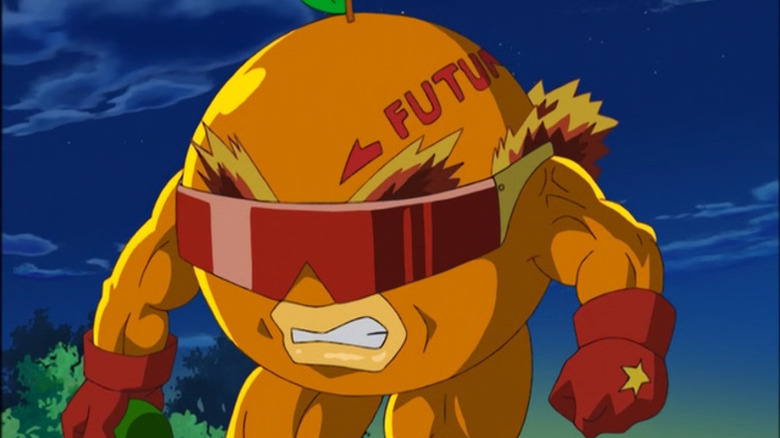 Citramon looks angry in Digimon Data Squad