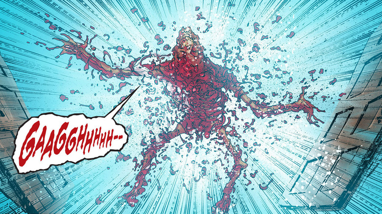 Etrigan flayed by energy